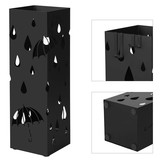 Paraplubak - paraplu houder - 15,5 x 49 cm - druppel - zwart