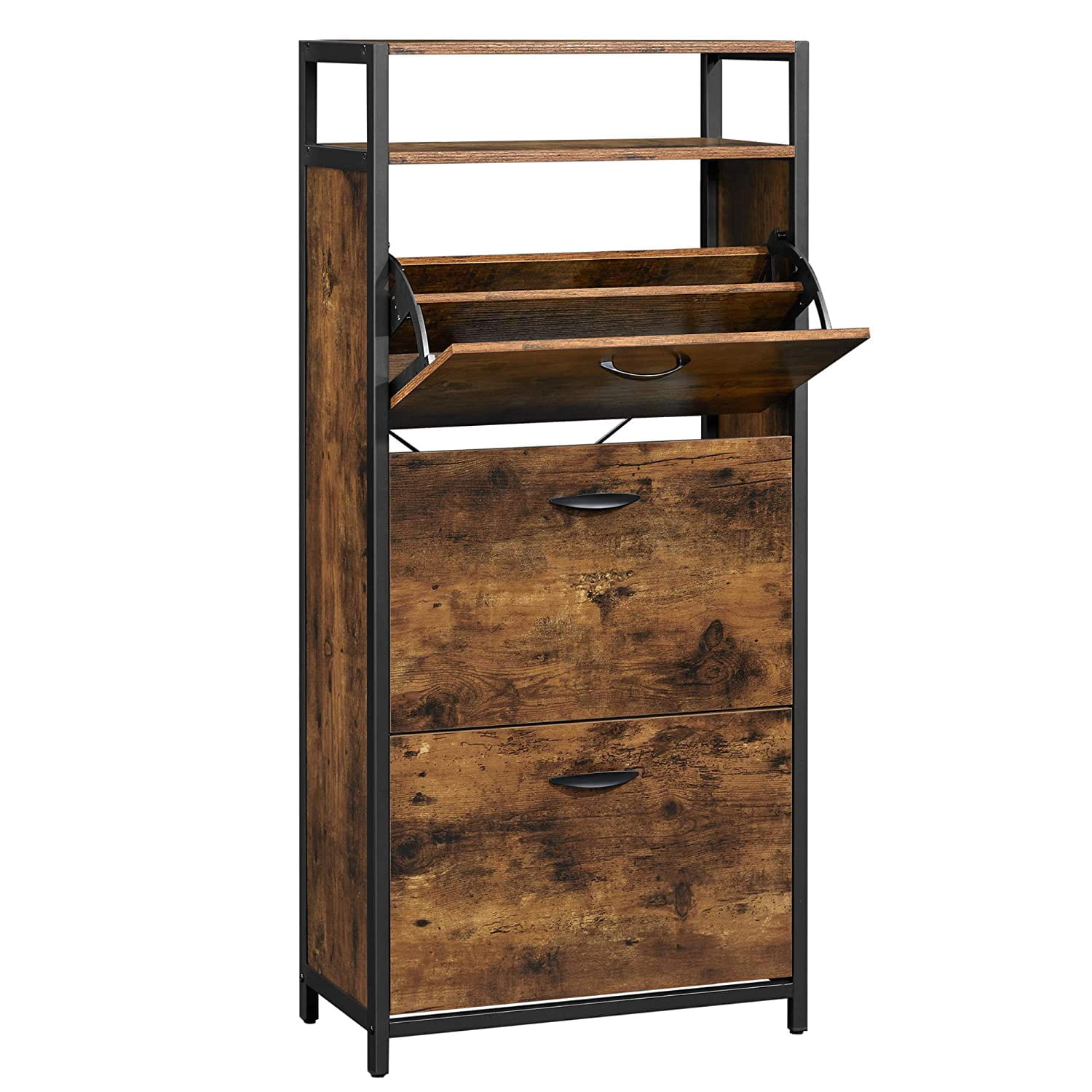 Schoenenkast - industrieel - 6 schappen - 60x30x130 cm