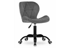 Velvet bureaustoel NOTO - draaifauteuil - donkergrijs