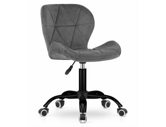 Velvet bureaustoel NOTO - draaifauteuil - donkergrijs