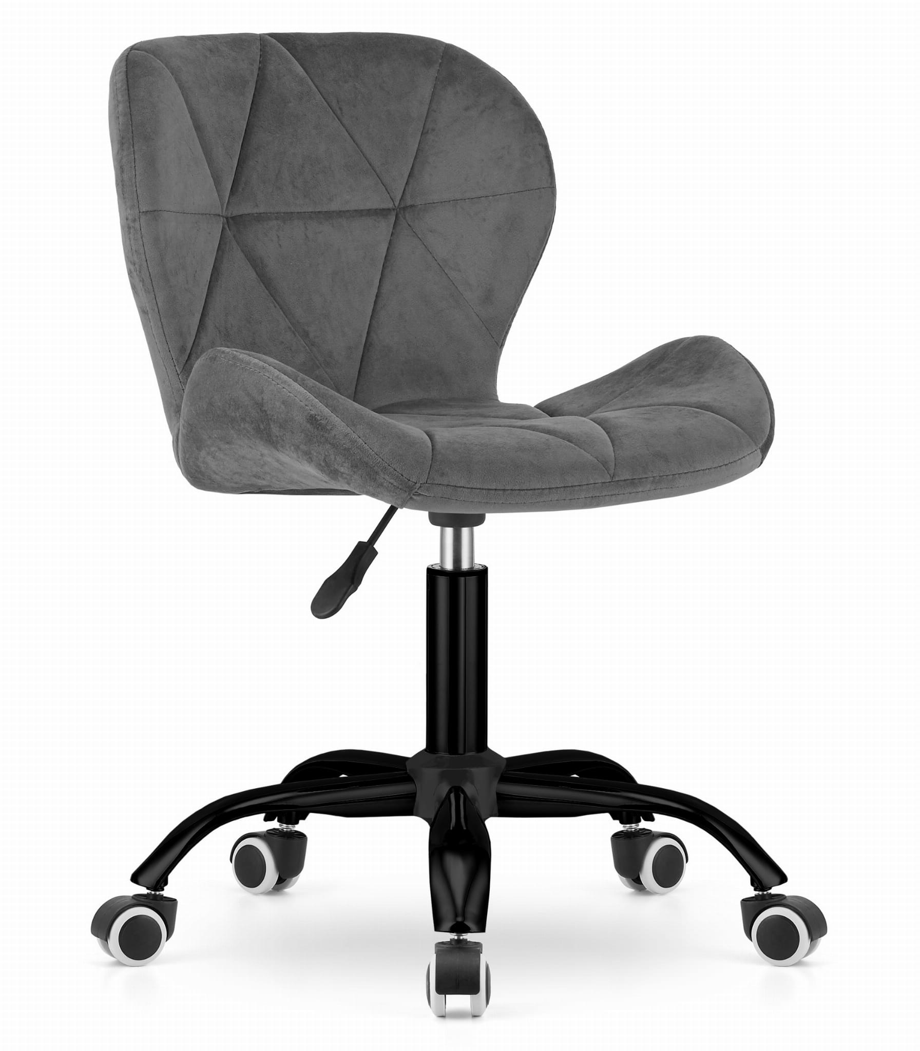 Velvet bureaustoel NOTO - draaifauteuil - donkergrijs