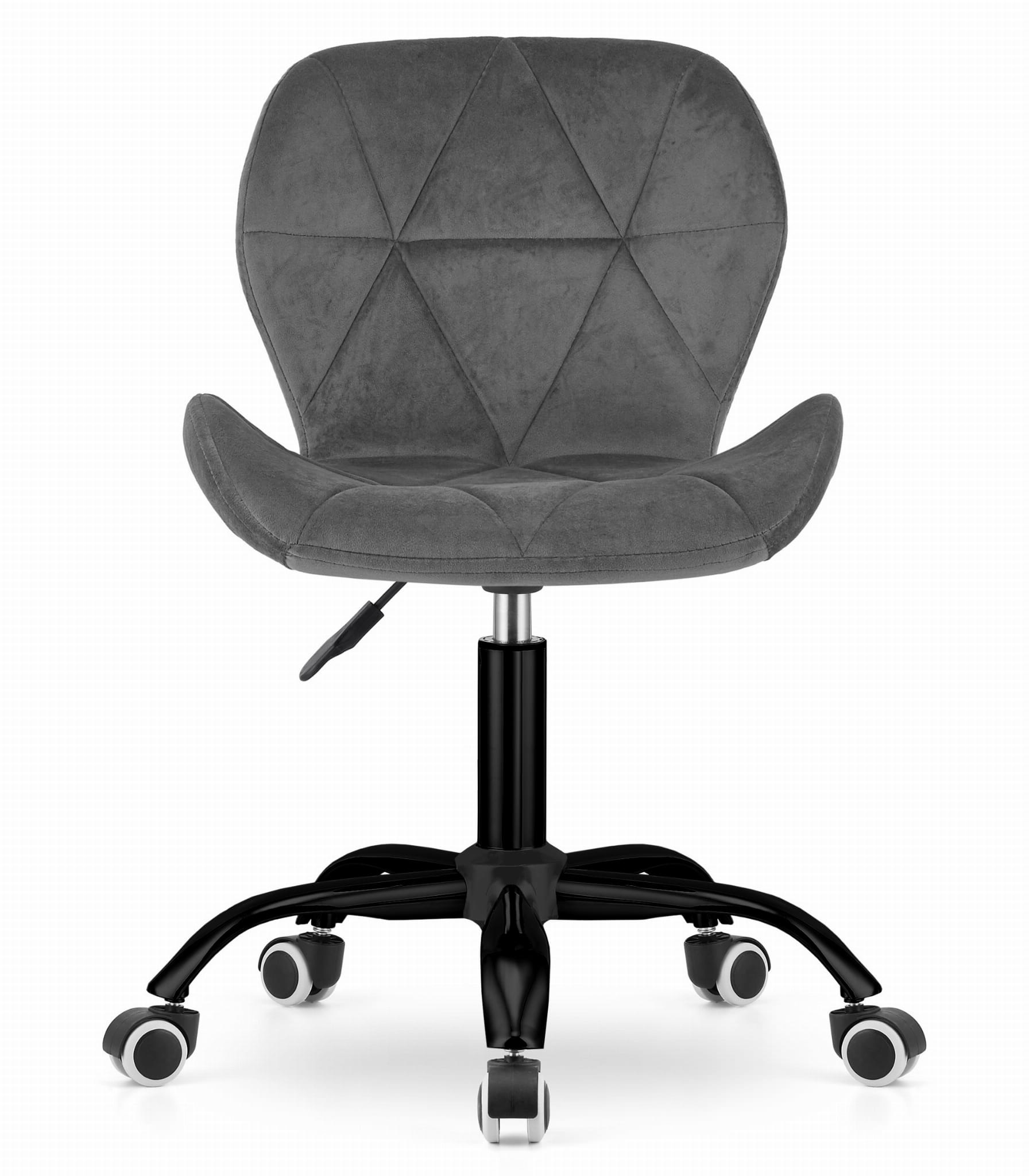 Velvet bureaustoel NOTO - draaifauteuil - donkergrijs