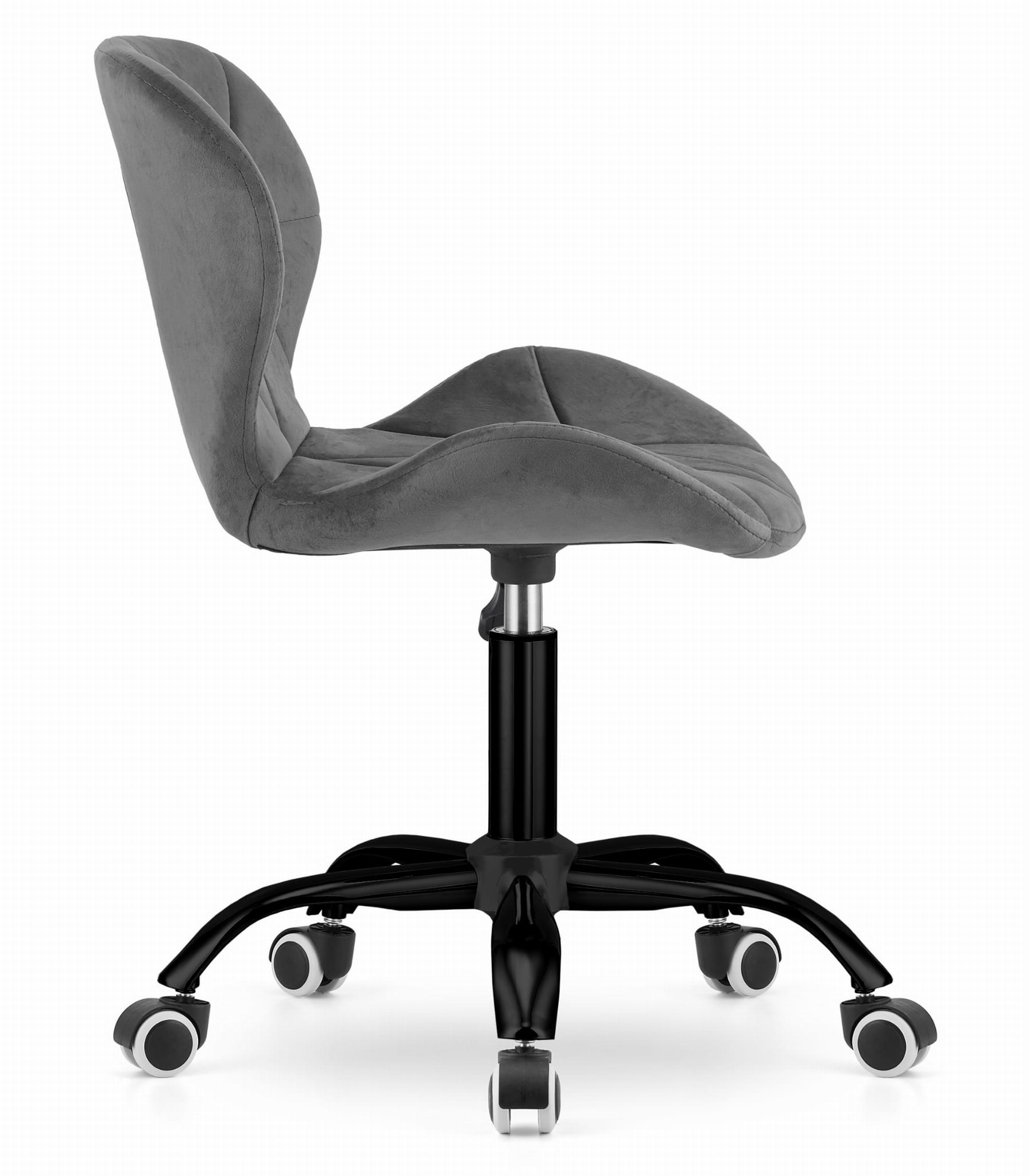 Velvet bureaustoel NOTO - draaifauteuil - donkergrijs