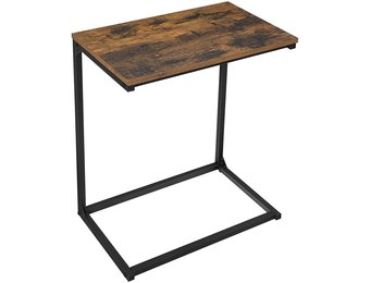 Bijzettafel industrieel - laptoptafel - 55x35x66 cm