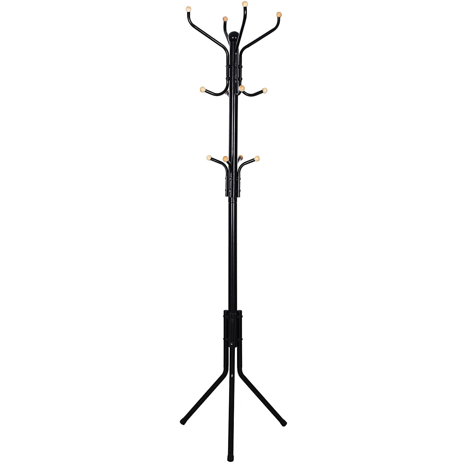 Staande kapstok - 44x44x182 cm - zwart