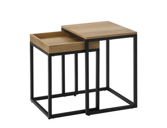 Salontafel set - industrieel - 45x40x55 cm - 40x38x51 cm