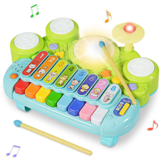 Kinderpiano - baby piano met drums - 38x28x19 cm