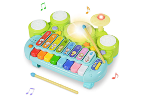 Kinderpiano - baby piano met drums - 38x28x19 cm