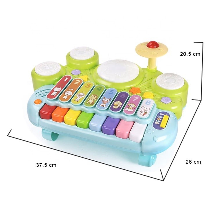 Kinderpiano - baby piano met drums - 38x28x19 cm