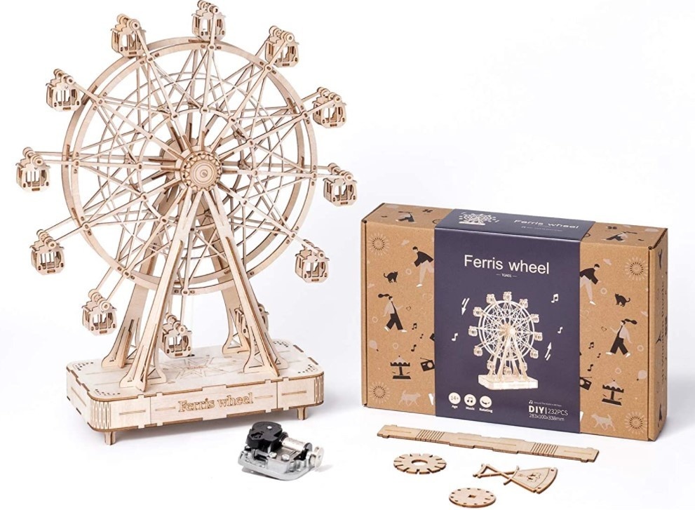 3D puzzel - houten bouwpakket - reuzenrad - 232 stukjes