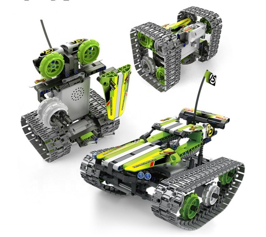 Bestuurbare robot - bouwstenen - 3-in-1 - 16x18x19 cm