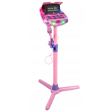 Karaoke set - kind - met microfoon en standaard - roze