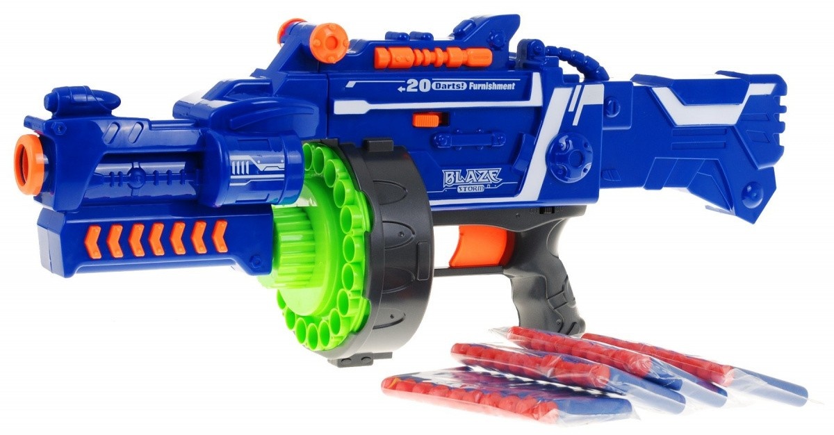 Nerf gun - speelgoed machinegeweer - met 40 darts - 53x15x20 cm