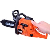 Speelgoed gereedschap - kettingzaag - met helm en handschoenen