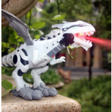 Draken speelgoed - met stoom, licht en geluid - 47x27x17,5 cm