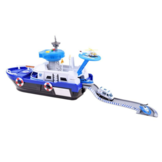 Politie speelgoed - politieboot met politieauto - 41x18x13 cm