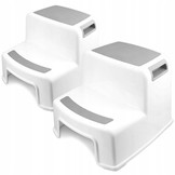 Opstapje - opstapkrukje - kinderkrukje - 2 stuks - wit