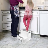 Opstapje - opstapkrukje - kinderkrukje - 2 stuks - wit