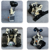 Robot speelgoed - RC - bouwpakket - 408 bouwstenen - 14x15x21cm