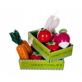 Winkeltje speelgoed - houten marktkraam - 29-delig - 44,5x94 cm