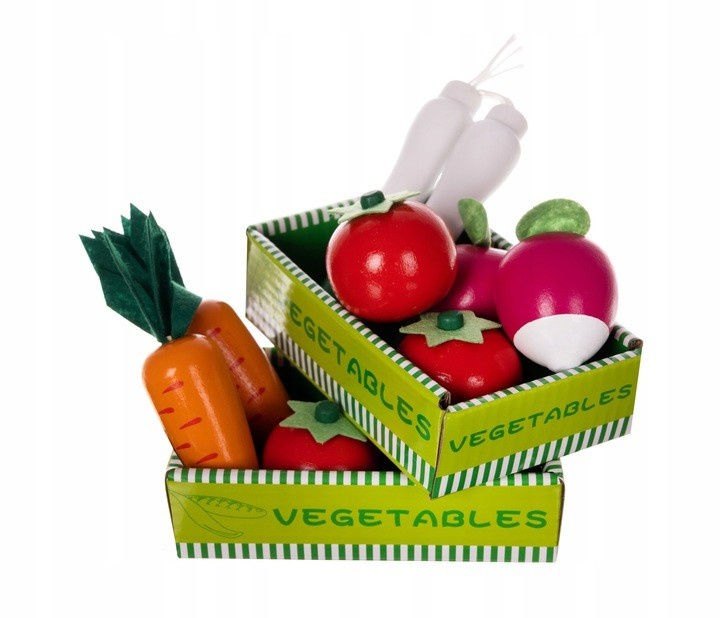 Winkeltje speelgoed - houten marktkraam - 29-delig - 44,5x94 cm