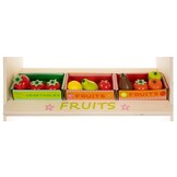 Winkeltje speelgoed - houten marktkraam - 29-delig - 44,5x94 cm