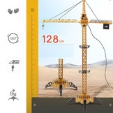 Hijskraan speelgoed - bestuurbare kraan - 128 cm