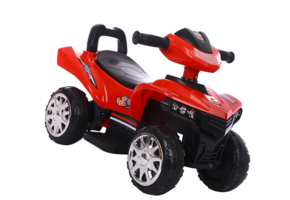 Loopauto - quad - met licht en geluid - 60x31x41,5 cm - rood