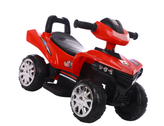 Loopauto - quad - met licht en geluid - 60x31x41,5 cm - rood