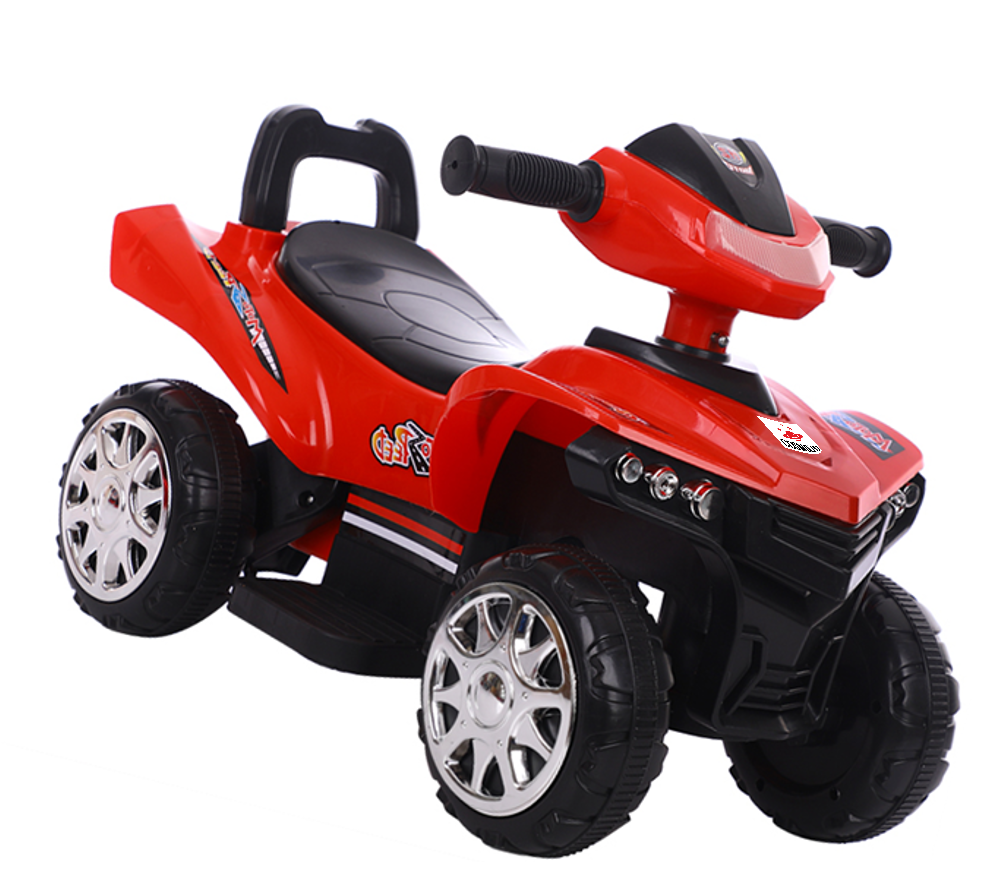 Loopauto - quad - met licht en geluid - 60x31x41,5 cm - rood