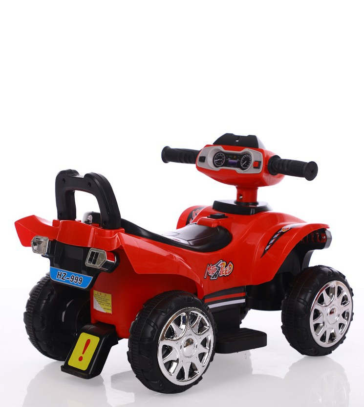 Loopauto - quad - met licht en geluid - 60x31x41,5 cm - rood
