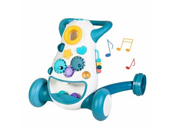 Loopwagen baby - looprek - 4 wielen - 45x56x44 cm - blauw