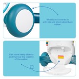 Loopwagen baby - looprek - 4 wielen - 45x56x44 cm - blauw