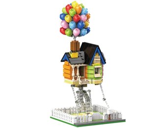 Bouwsteentjes - huis met ballonnen - compatible met lego