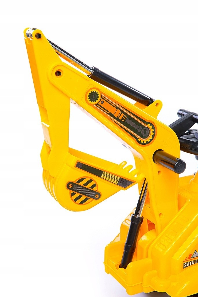 Loopauto - graafmachine - 105x28x39 cm - geel