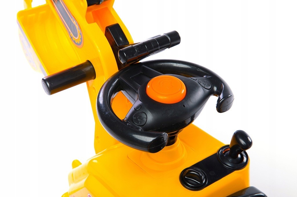 Loopauto - graafmachine - 105x28x39 cm - geel