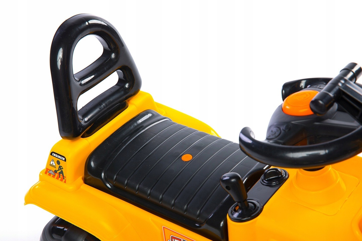 Loopauto - graafmachine - 105x28x39 cm - geel