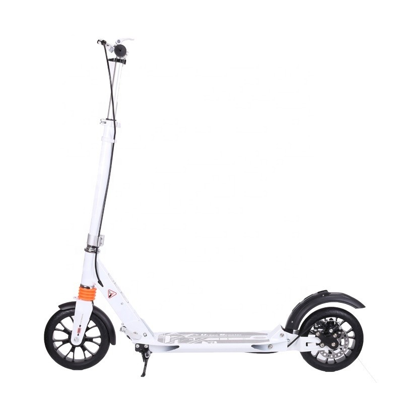 Step Urban - met schokbrekers & schijfremmen - tot 100 kg - wit