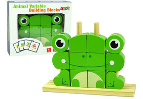 Blok puzzel - houten blokken - 3D   kikker
