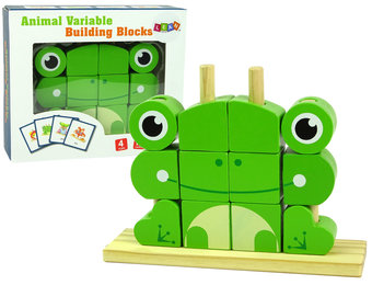 Blok puzzel - houten blokken - 3D kikker