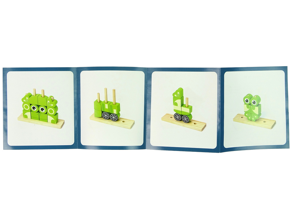 Blok puzzel - houten blokken - 3D kikker