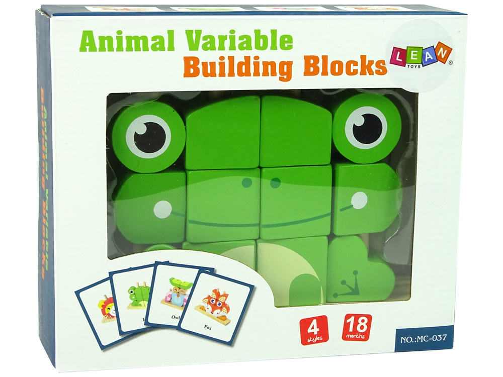 Blok puzzel - houten blokken - 3D kikker