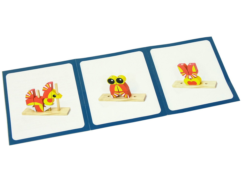 Blok puzzel - houten blokken - 3D leeuw