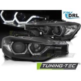 Koplampen BMW F30/F31 LCI 15-18 ANGEL EYES LED DRL ZWART