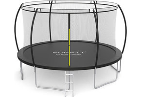 Trampoline met net - 490 cm - 16 FT - zwart - tot 150 kg