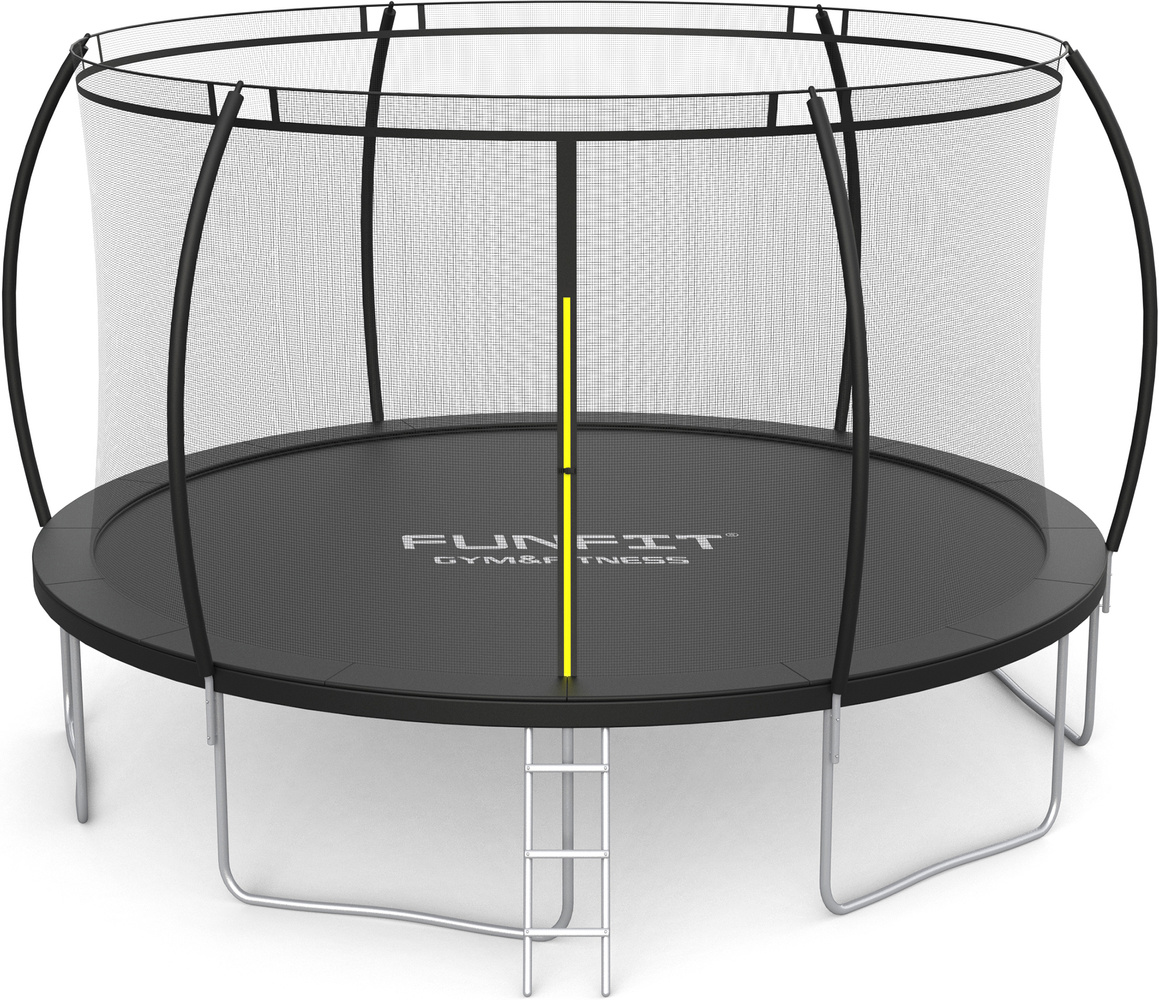 Trampoline met net - 465 cm - 15 FT - zwart - tot 150 kg