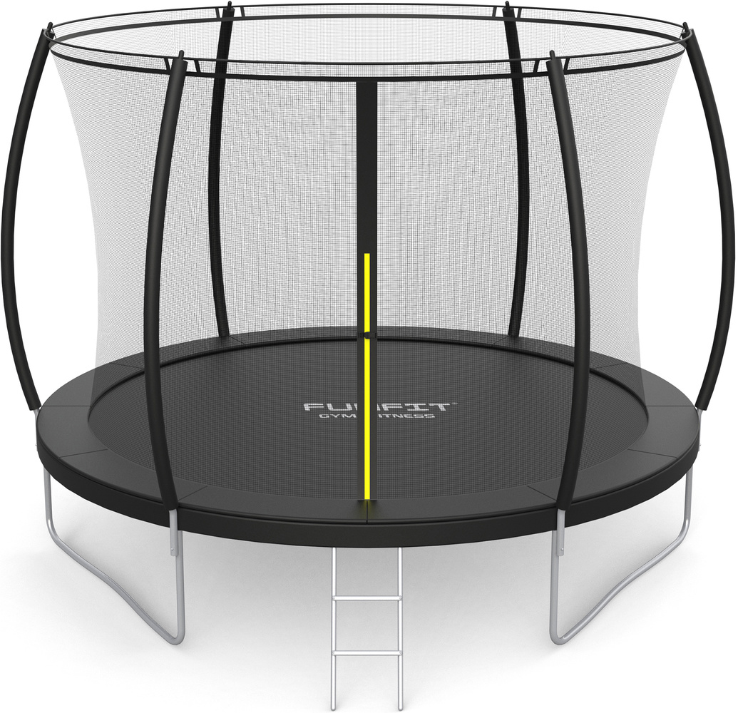 Trampoline met net - 312 cm - 10 FT - zwart - tot 120 kg