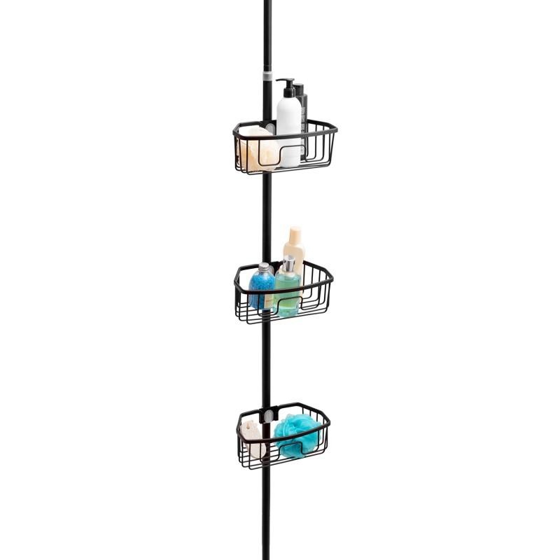 Telescopische doucherek - zwart - 3 niveaus