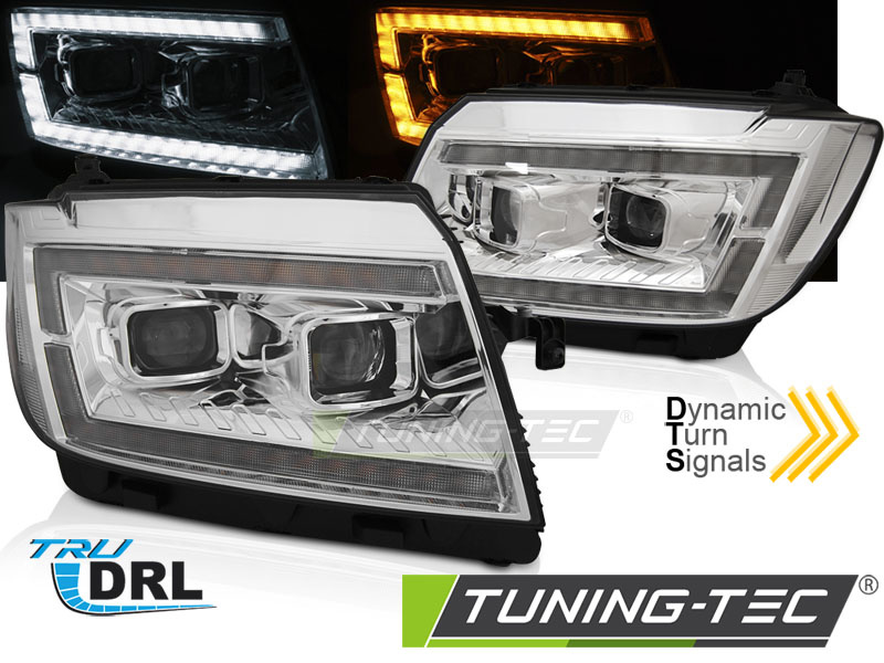 Koplampen voor VW CRAFTER II vanaf 2017- DRL CHROOM