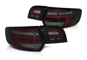 Achterlichten voor AUDI A3 8P 5D SPORTBACK 03-08 - LED ZWART